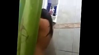 girl in shower while guy masturbates