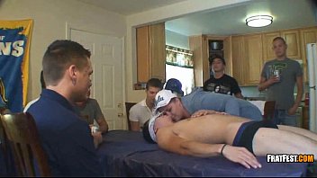 two college girls fucked by one guy at a frat house party