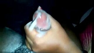 asian girl with small tits tied arms getting her hairy pussy fucked cum to condom on the bed in the