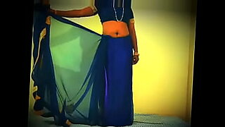 mom and son in saree