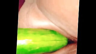 black girl with cucumber