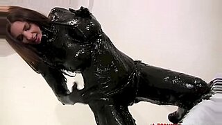 dirty brunette gets double penetrated and creamed by two guys
