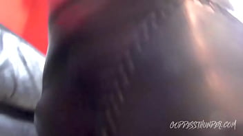 black amateur ghetto slut gets pounded in the throat